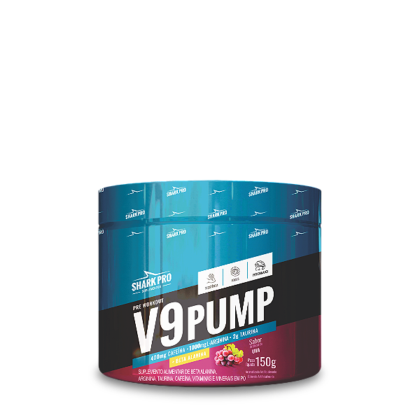 V9-PUMP PRE WORKOUT - PRÉ TREINO 150G SABOR UVA