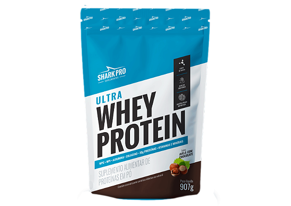 ULTRA WHEY CHOCOLATE COM AVELÃ 907G