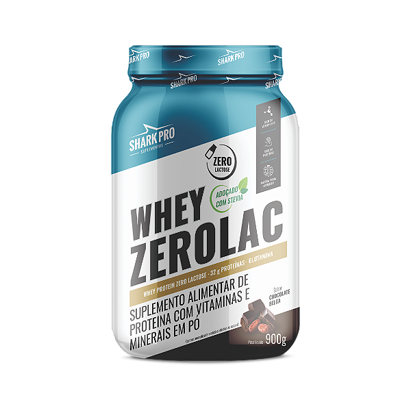 100% WHEY ZEROLAC CHOCOLATE BELGA 900G