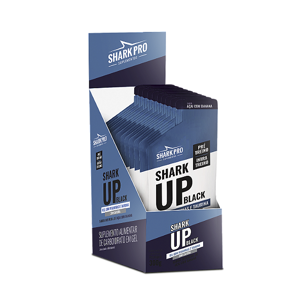 SHARK UP BLACK GEL 30g - CAIXA COM 4 DISPLAY COM 10 UNI