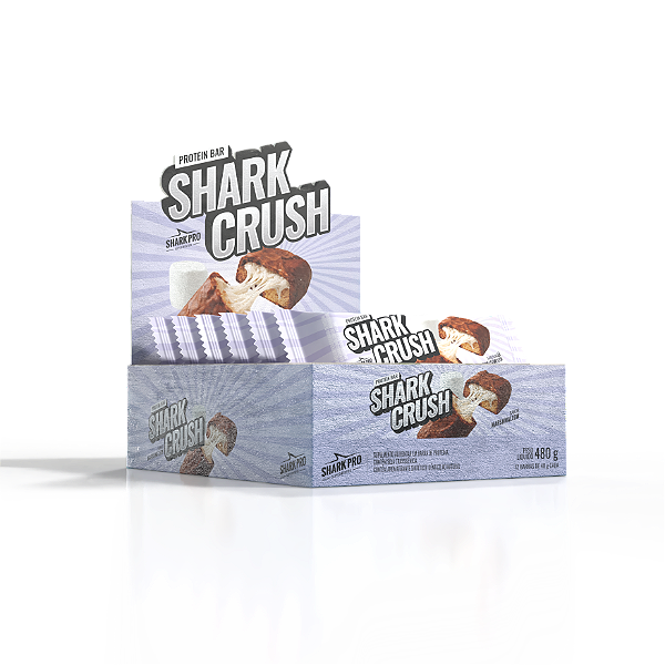 SHARK CRUSH 40GR - MARSHMALLOW - DISPLAY C/12