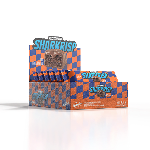 SHARKRISP 40GR - CHOCOLATE MALTADO - DISPLAY C/12
