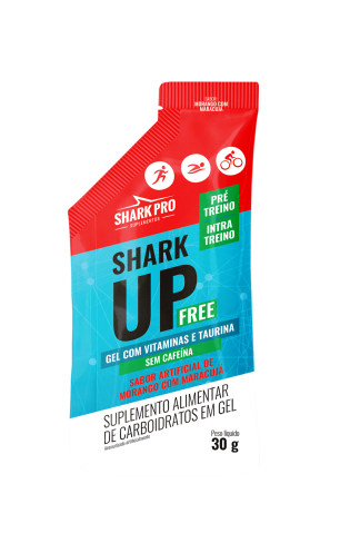 SHARK PRO UP FREE SACHE 30G MORANGO C/MARACUJÁ