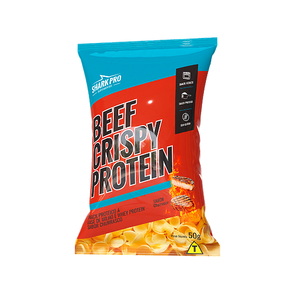SHARK PRO SNACK CRISPY PROTEIN CX / 10 UNI CHURRASCO