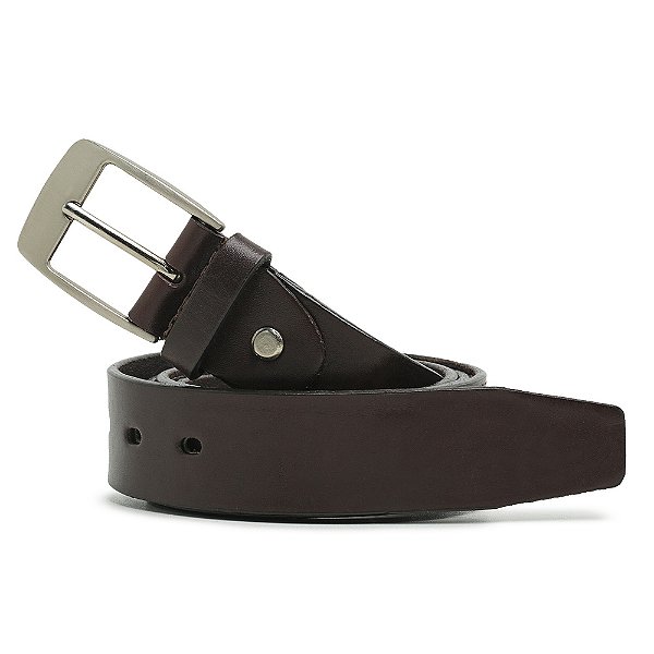 Cinto Masculino Couro Legítimo Comfort - 002 Café