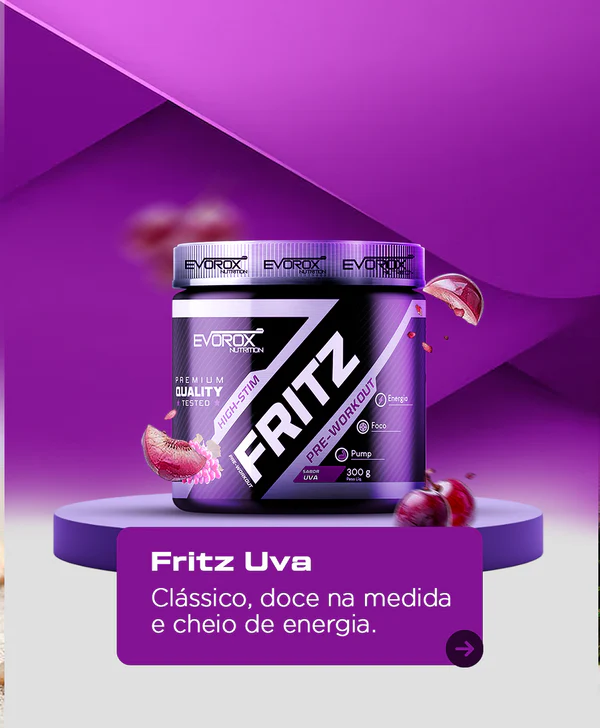 PRE TREINO FRITZ UVA EVOROX 300G