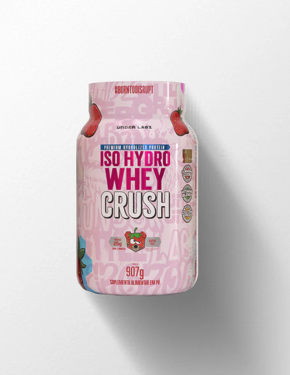 WHEY ISO HYDRO UNDER LABZ MORANGO 900G