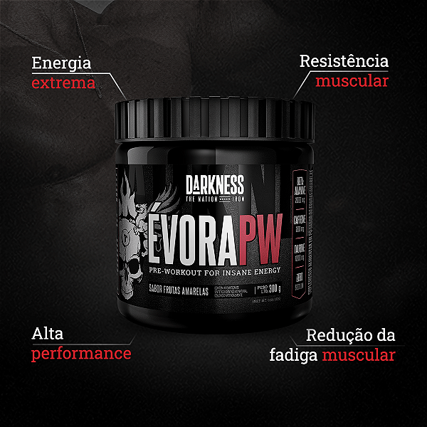 PRE TREINO EVORA PW FRUTAS AMARELAS 300G