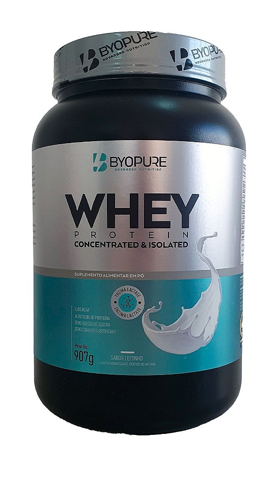 WHEY CONCENTRATED & ISOLATED BYOPURE LEITINHO 907G