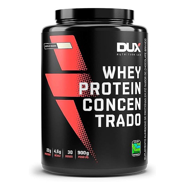 WHEY DUX CONCENTRADO CHOCOLATE BRANCO 900G