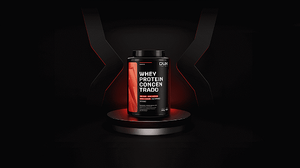 WHEY DUX CONCENTRADO MORANGO 900G