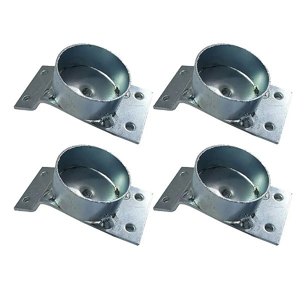 Kit 4 Chapa Inclinada Suporte Pé Palito Com Reforço Para Pés