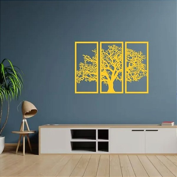 Quadro Vazado Árvore da Vida Decorativo em MDF - Kazza Shop