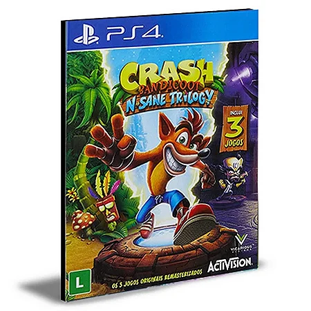 CRASH TRILOGY (3 EM 1) - PS4/PS5