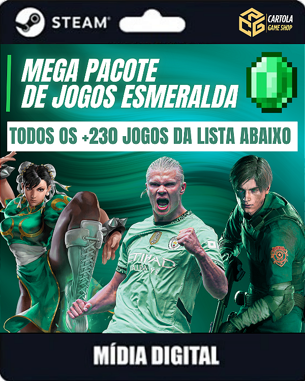 MEGA COMBO ESMERALDA +230 JOGOS (, khazan deluxe, dbz parking etc.)  - STEAM PC
