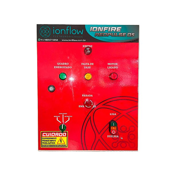 Quadro painel Comando Incêndio Bomba trifasico 220 até 10cv