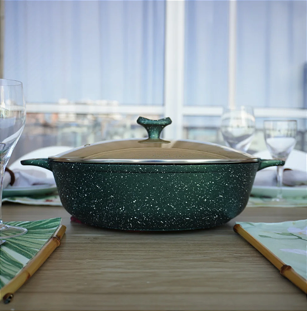Caçarola Antiaderente 32cm Famiglia Bracce Verde