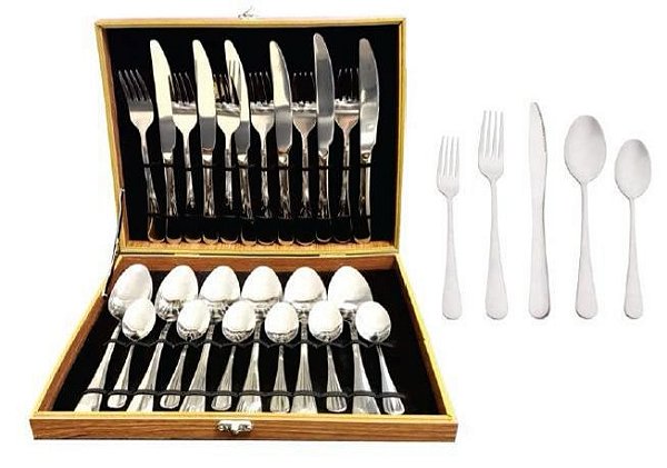 Kit Talheres 24 pçs