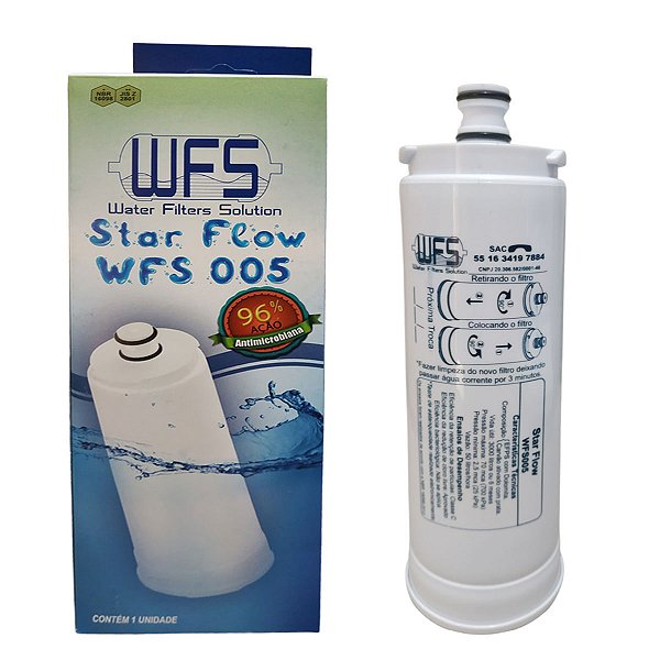 Filtro Refil Compatível Purificador Masterfrio Rótulo Branco Bico Fino 19,5mm