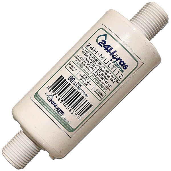 Filtro Purificador Água Universal Rosca de 1/2" Refil Adaptação Fácil