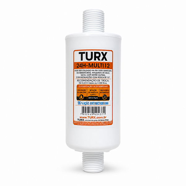 Filtro Purificador Água Universal Rosca de 1/2" Refil Adaptação Fácil