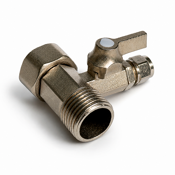 Conexão Adaptador T Registro 1/4 Compatível Purificador Electrolux Consul IBBL - Metal