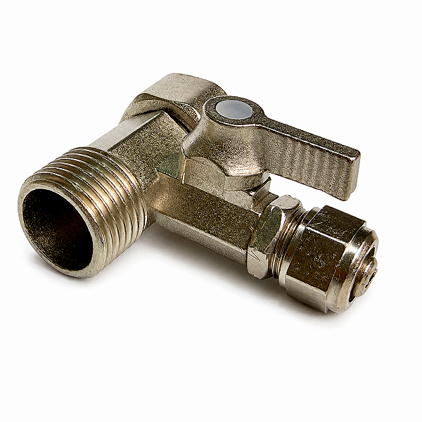 Conexão Adaptador T Registro 1/4 Compatível Purificador Soft Everest Foz - Metal
