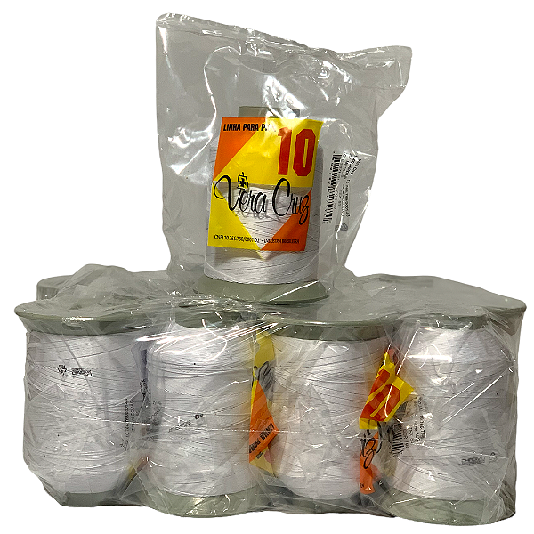 Linha Vera Cruz Fio 10 para Pipa 1000 Jds 12 unidades Tex 85