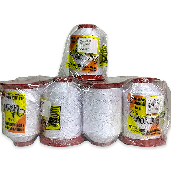 Linha Vera Cruz Fio 04 Para Pipa 1000 Jardas 12 Unidades