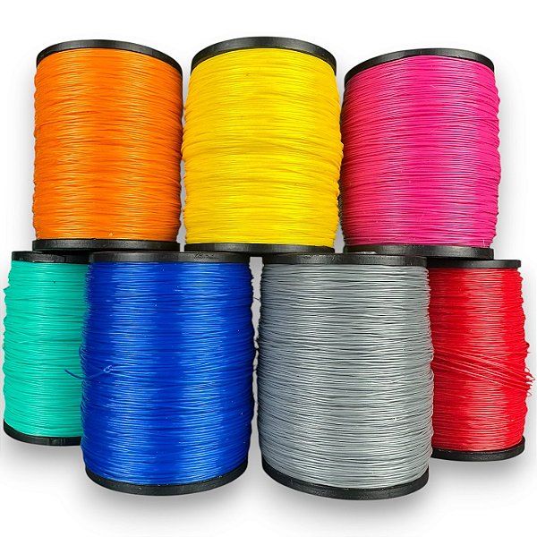 Linha Fio de Nylon 200 jardas Roquinha Pipa Pesca Dúzia