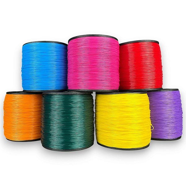 Linha Fio de Nylon 500 jardas Roquinha Pipa Pesca Dúzia