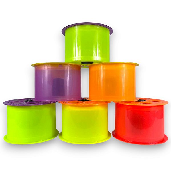 Kit Pipa 12 Carretilha de Plástico Reforçado 15cm 6" Pequena
