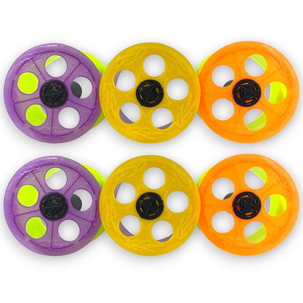 Kit Pipa 6 Carretilhas de Plástico Reforçado 21cm 8" Média
