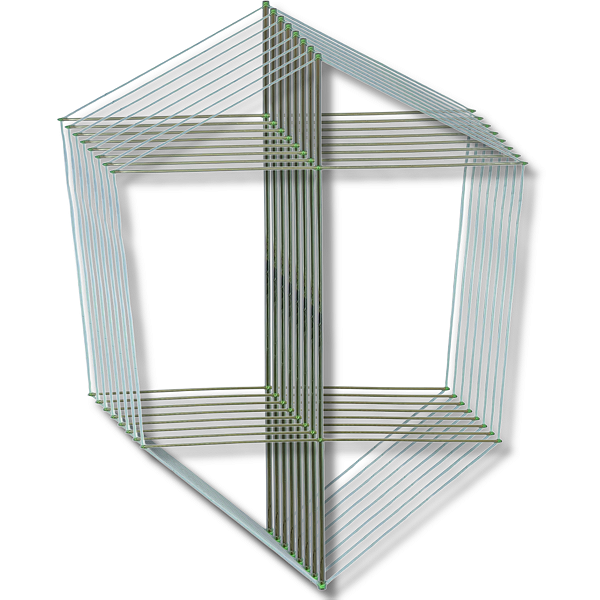Kit 50 Armação Pronta Para Pipa Foguetinho 60cm Bambu X Bambu