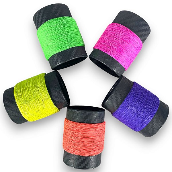 Kit De Pipa 12 Linhas Fio 10 De 100 Jardas No Porta Linha Pequeno