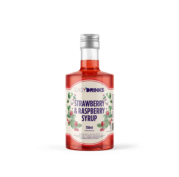 Xarope de Morango e Framboesa 350ml para Drinks | Mix Pronto