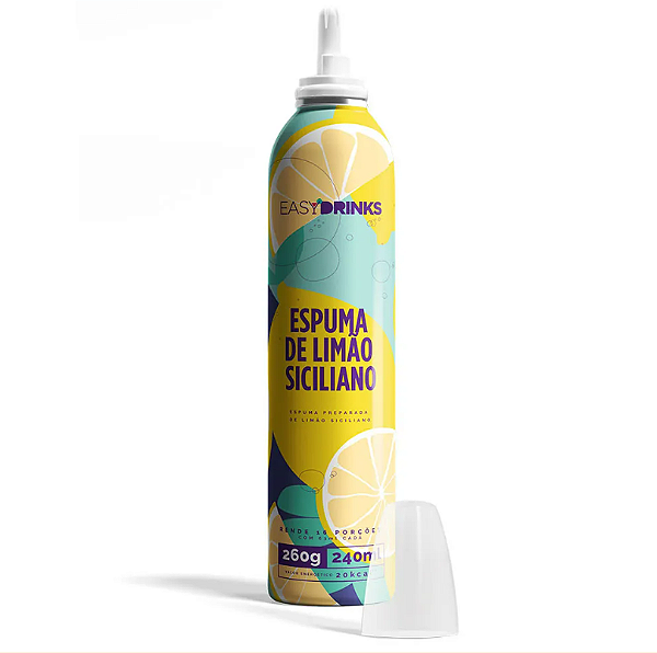 Espuma de Limão Siciliano 240ml | Mix Pronto – Toque Cítrico e Refinado