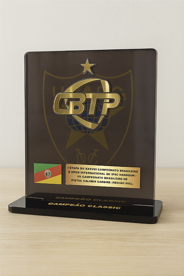 Troféu de Acrilico CBTP 2025