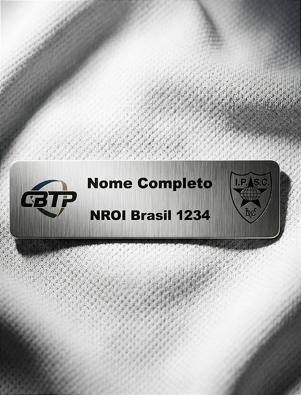 Crachá de Identificação RO – Range Officer | Inox Premium Gravado a Laser