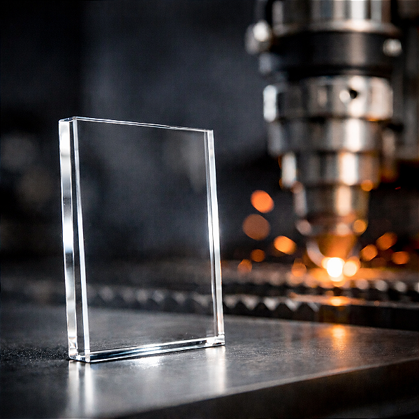 PLACA DE ACRÍLICO CRISTAL 4MM – 400x600mm – CORTE LASER PROFISSIONAL