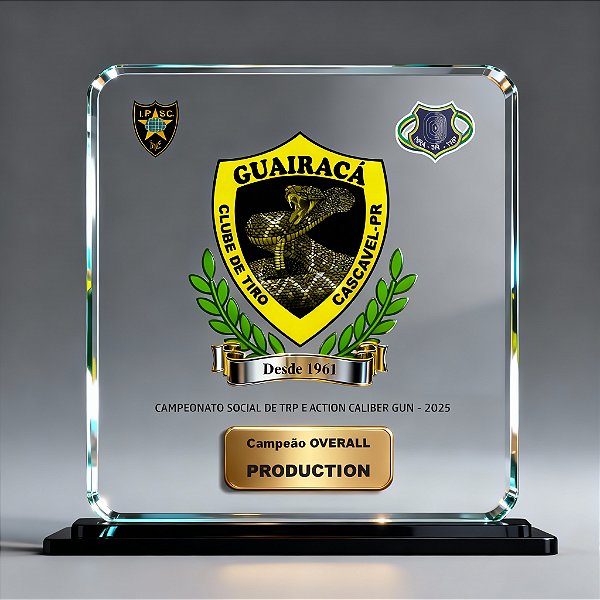 Troféu Premiun em Acrilico 6mm - Final Guairacá 2025