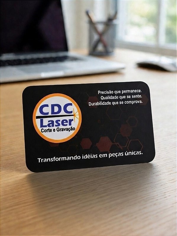 Cartão Metálico Personalizado Premium em Alumínio Anodizado