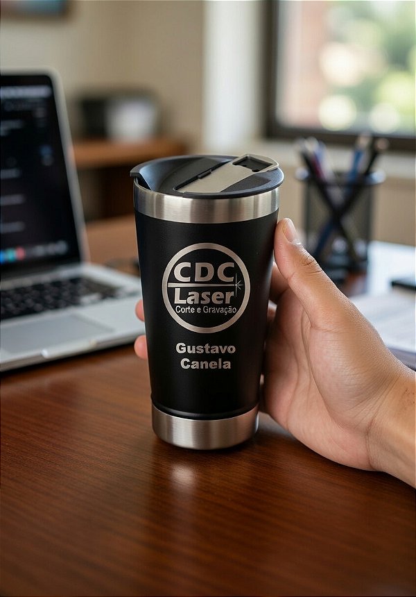 Copo Térmico Premium Personalizado com Gravação a Laser
