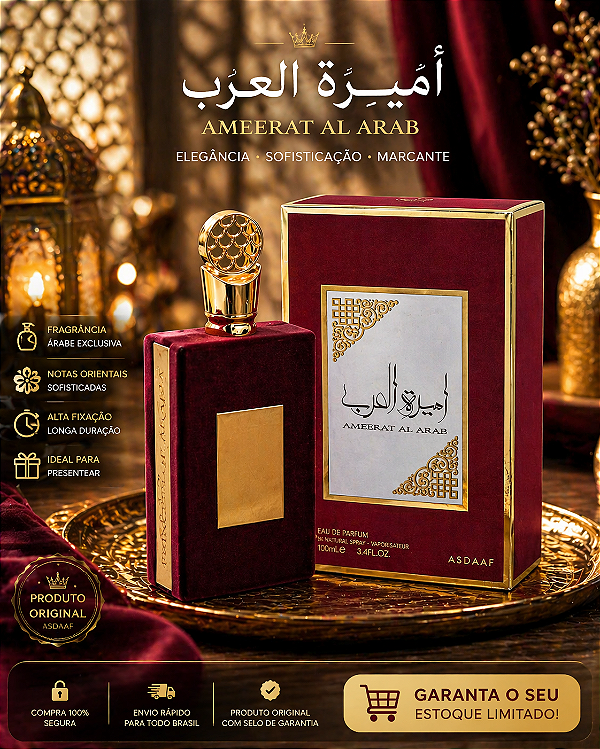 Perfume Feminino Asdaaf Ameerat Al Arab Eau de Parfum 100ml