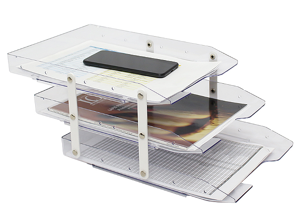 Organizador de Mesa Tripla Móvel Slim