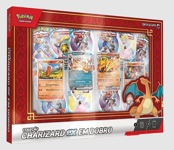 Pokémon TCG - Coleção Charizard EX em Dobro