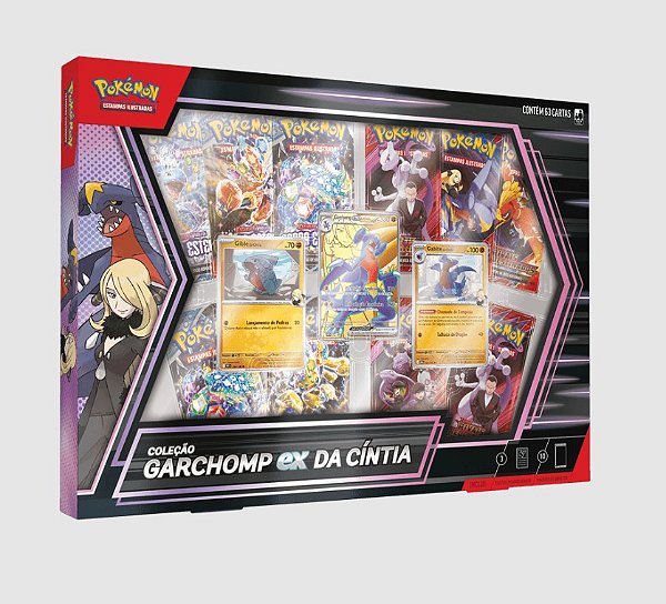 Box Pokémon Coleção Garchomp EX da Cíntia