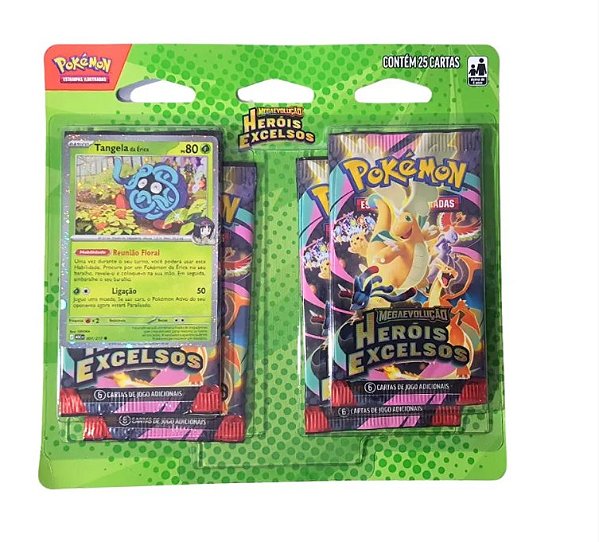 Blister Quádruplo Megaevolução 2.5 - Heróis Excelsos - Tangela