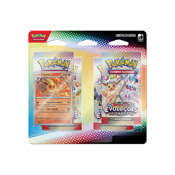 Blister Quadruplo Evoluçoes Prismaticas FLAREON