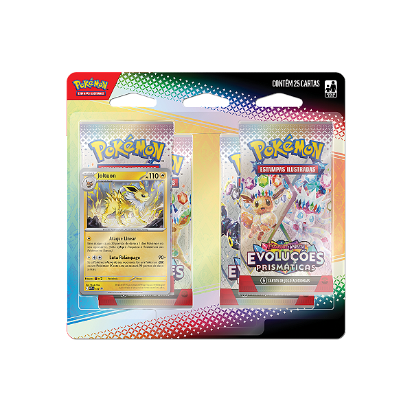 Blister Quadruplo Evoluçoes Prismaticas JOLTEON